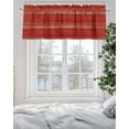 thumbnail image 5 of Vintage Farmhouse Valances for Windows Abstract Red Wood Grain Texture Valance Rod Pocket Light Filtering Short Window Treatments Curtains for Kitchen Bathroom Living Room Bedroom, 54 x 18 Inch, 5 of 7