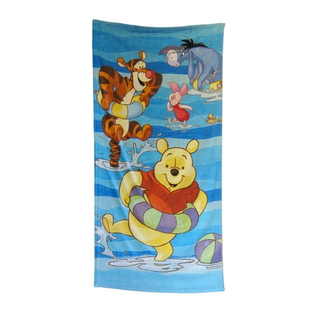 Winnie the Pooh, Piglet, Eeyore, and Tigger Beach Towel - Beach Fun