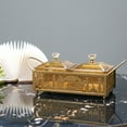 thumbnail image 5 of Necvior Gold Eid Mubarak Snacks Tray Ramadans Dessert Storage Metal Box Food Serving Plate Muslims Holiday Desktop Decoration, 5 of 13