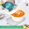 thumbnail image 3 of Yayeee Pot Holders Kitchen Heat Resistant with Pocket 7"x9.8" Cotton Oven Cooking Hot Pads, Magical Forest, 3 of 7