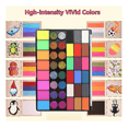 thumbnail image 2 of Face Body Paint Kit – 42 Colors Water-Based & Oil-Based Non-Toxic Makeup Palette with Brushes & Stencils,Safe for Kids & Adults,Halloween,Cosplay,SFX,Party & Stage Makeup, 2 of 8