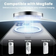 TOPVISION iPhone 14 Pro Case MagSafe Compatible, Acrylic Phone Case with 360° Magnetic Ring Stand