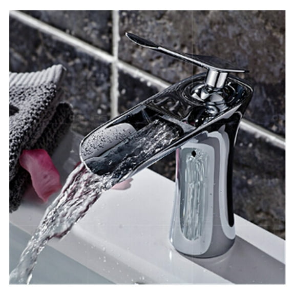 Antique Basin Faucets Waterfall Faucet Bathroom Faucet Single handle Basin Mixer Tap Bath Antique Faucet Brass Sink Water Crane