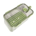 thumbnail image 2 of FashionCha Lockable Refrigerator Storage Box Fresh Preservation Box for Household Hotel Green, 2 of 9