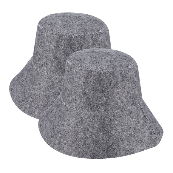 BRIGHTFUFU Gorro de Sauna de fieltro, gorro de Sauna con absorción de agua, gorro de ducha para baño, gorro de baño de moda, 2 uds.