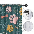 thumbnail image 4 of Blackout Kids Curtains,Paw Prints and Bones Childrens Insulated Curtains Set Of 2,Bedroom Essentials,Toddler Room Decor 52x84in(132x213cm), 4 of 4