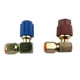 thumbnail image 1 of 1 par de adaptadores de aire acondicionado 7 / 16L 3 / 8H R12 a 134a azul + tapas rojas, 1 of 8
