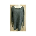 thumbnail image 2 of Design History Womens Size XX-Large Long Sleeve Knit Sweater, Onyx Pearl Marl, 2 of 3