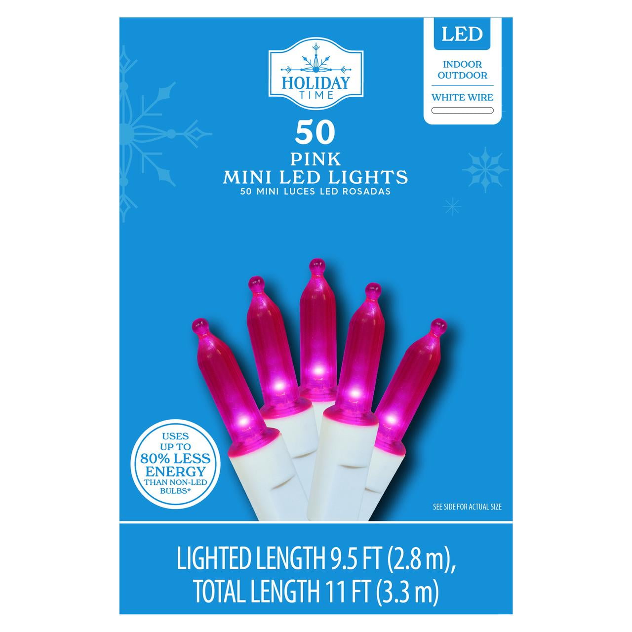Holiday time led 2024 blue mini lights