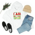 thumbnail image 3 of I am Black History Month Unisex Hoodie, S-5XL Black Pride Black and Proud, 3 of 3