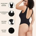thumbnail image 6 of Qric Backless 2 Pack Bodysuit Slimming Shapewear for Women Tummy Control Overbust Body Shaper Black M, 6 of 8