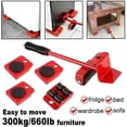 thumbnail image 2 of Accesorio de elevación YONGSHENG kit para mover muebles pesados 1 varilla de elevación y 4 ruedas móviles hasta 300 kg, 2 of 5