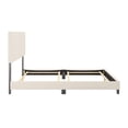 thumbnail image 2 of CorLiving Celeste Off-White Boucle Fabric Upholstered Adult Bed with Headboard, Box Spring Required, 2 of 8