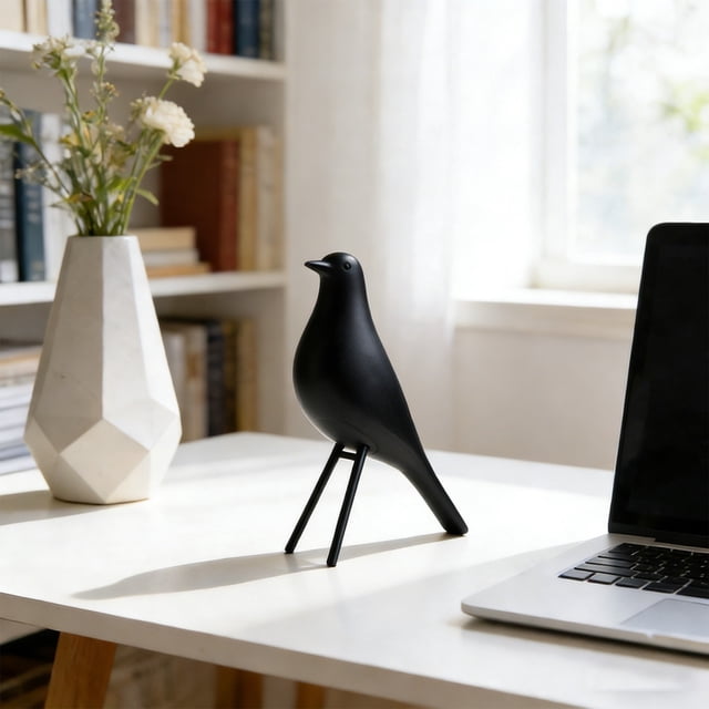 Estatuillas de Resina de Pájaros Pequeños, Ornamentos Decorativos para Hogar, Oficina, Dormitorio, Escritorio Interior, Decoración para Mesa