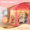 thumbnail image 4 of Tienda de campaña Princess Senodeer para niñas con luces Big Star, color rosa, 53 x 53 cm, 4 of 8