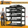 thumbnail image 3 of TrumanPick Storage Shelves 2500LBS Metal Wire Shelving Units Garage Storage Rack 48"W x 24"D x 72"H Heavy Duty Adjustable Industrial Shelving, 3 of 10