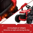 thumbnail image 5 of TOBBI 12V Electric Battery-Powered Ride On Toy Tractor Trailer, Red, 5 of 7