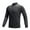 Black, variant on CaiJunJia Men's Sun Protection Shirts UPF 50+ 1/4 Zip Up Long Sleeve Rash Guard Fishing Quick Dry Lightweight