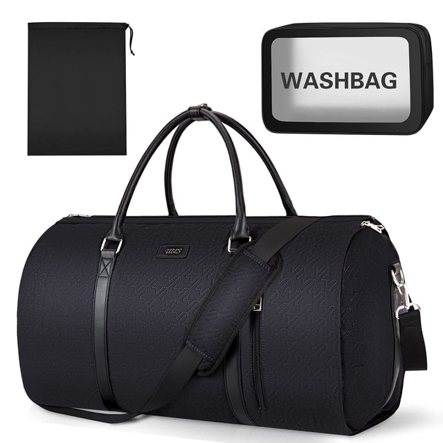 Juego de 3 bolsas de ropa TIBES, bolsa de viaje convertible para equipaje de mano
