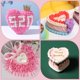 thumbnail image 4 of 6 discos de espuma para pastel con forma de corazón, 4 pulgadas, blanco, ligero, de poliestireno, para práctica de modelado de pasteles., 4 of 9