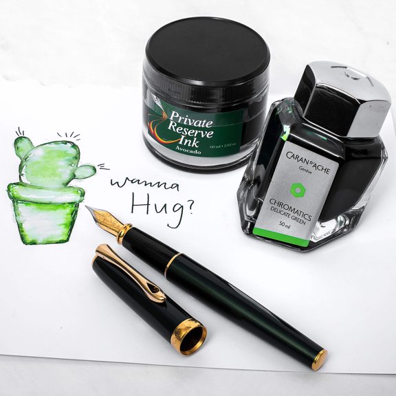 Diplomat Excellence A2 Fountain Pen - Evergreen Gold