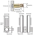 thumbnail image 3 of Kenally Cerradura de puerta de garaje, cerradura mecánica Digital de doble cara con código de seguridad, cerraduras para autocaravana, Herramientas y ferretería, 3 of 6