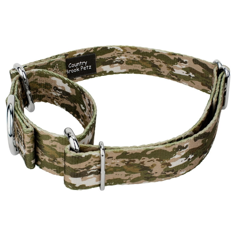Country Brook Petz® Desert Viper Camo Martingale Dog Collar and