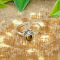 thumbnail image 5 of Brown Tiger Eye Ring Gemstone 925 Sterling Silver Handmade Unique Design Promie Ring Gift Jewelry, 5 of 5
