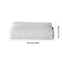 Latex Pillow Pillow Orthopedic Neck Support Pressure Relief Contour Pillow for Side Back Stomach Sleepers Standard Size Cervical Relief Bed Pillow Orthopedic Pillow