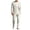 Beige, variant on Men's 2 Piece Linen Suit Set Regular Fit One Button Solid Blazer Jacket & Pants Tuxedo Suits for Wedding Business
