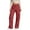 Wine, variant on Kureaily Women's Casual Pants High Waist Loose Fit Elastic Waistband Drawstring Utility Wide Leg Trousers Comfortable Pocket Outdoor Travel Women Casual Pants
