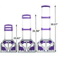 thumbnail image 2 of FCH Folding Hand Truck Aluminum Portable Folding Hand Cart 165lbs Capacity Handy Dolly Cart Ideal for Home, Auto, Office,Travel Use,Purple, 2 of 13