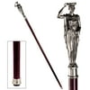 Design Toscano The Padrone Collection: Greek Caryatid Pewter Walking Stick