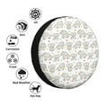 thumbnail image 4 of Honeii Cartoon Elephant and Heart Print Tire Covers, Waterproof Anti-UV Sun Snow Rain Tire Covers for Trailers, RV, Camper, SUV, Truck-16 inch, 4 of 6