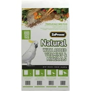 ZuPreem Natural Blend Bird Food for Cockatiel - 20 Pound- DS