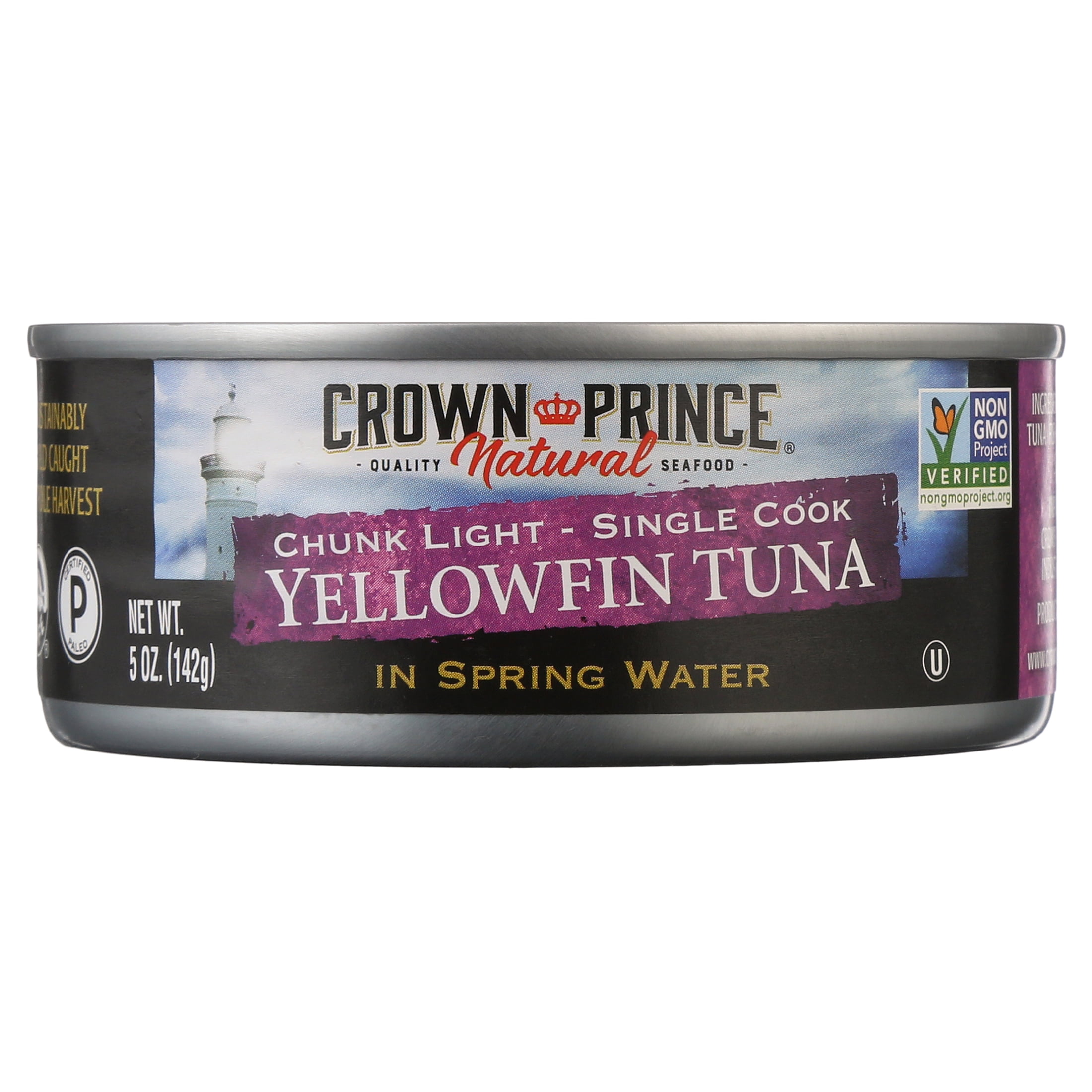 Crown Prince Natural Chunk Light Yellowfin Tuna In Spring Water, 5 oz