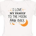 thumbnail image 4 of Inktastic I Love My Family to the Moon and Back Boys or Girls Long Sleeve Baby Bodysuit, 4 of 5