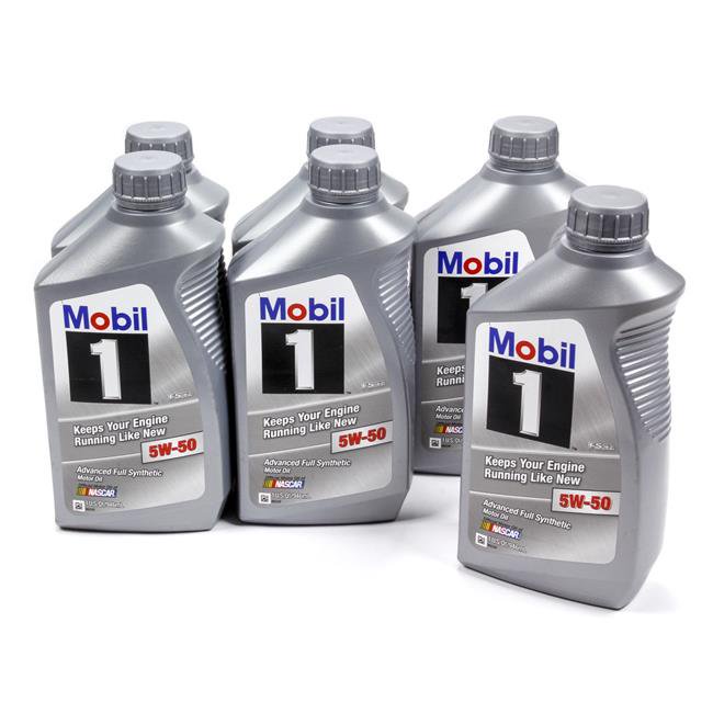 Mobil 1 5W50 Synthetic Oil, 1 Quart Bottles (1 case of 6) Walmart