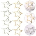 thumbnail image 3 of 8 horquillas delicadas de cinco estrellas, pinzas para el pelo lisas, pasadores huecos para el pelo, 3 of 5