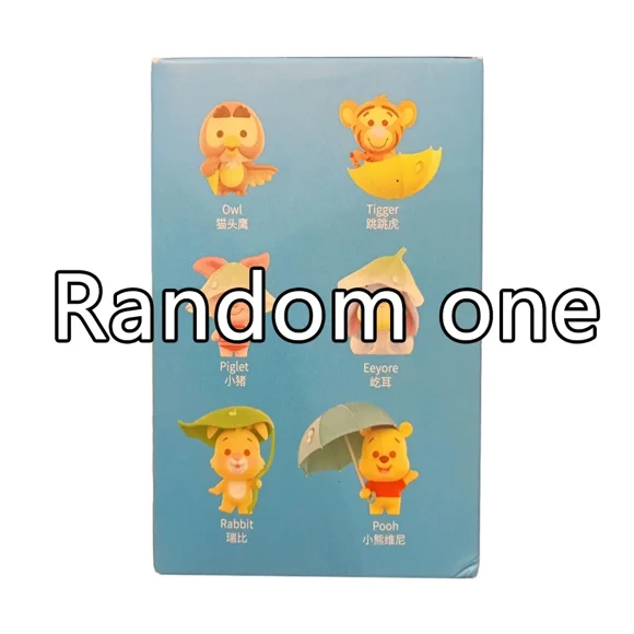 Winnie The Pooh Rainy Season Action Figure Blind Box Collection Disney Cartoon Doll Bear Edward Tigger Owl Piglet Rabbit Eyeore FGS