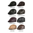 thumbnail image 4 of Hats Men Women Street Bonnet Genuine Leather Beret Male Thin Hats 55-61 cm Adjustable Forward Cap Leisure Duckbill Casquette, 4 of 6