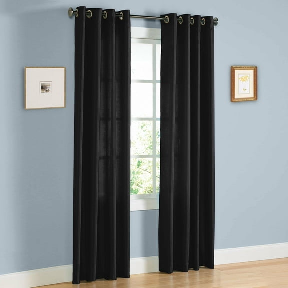 1PC TRANSPARENT PANEL SEMI-SHEER GROMMET WINDOW CURTAIN DRAPES 55" WIDE EACH