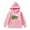 Pink, variant on GDREDA Girls Hoodies & Sweatshirts Children's Christmas Holiday Pattern Print Letter Print Hooded Sweatshirt for and Festive Winter Wear
