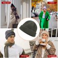 thumbnail image 3 of Bonnets Chauds Unisexes Hiver Bonnets Tricotés en Melon Protection Mode Chapeaux Décontractés Chandail Hip Hop pour Ski Extérieur Cyclisme, 3 of 6