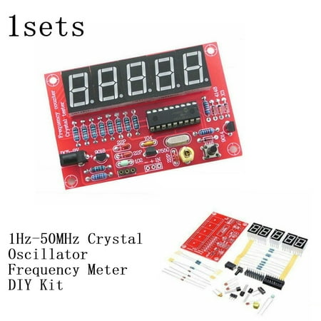 

Mingyiq 1Hz-50MHz Digital LED Crystal Oscillator Frequency Counter Meter Tester Kit DIY