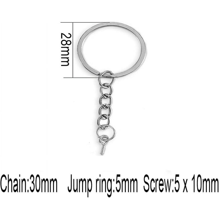 10Pcs/lot Black 25mm 30mm Keyring Lobster Chain Key Chain DIY Bag