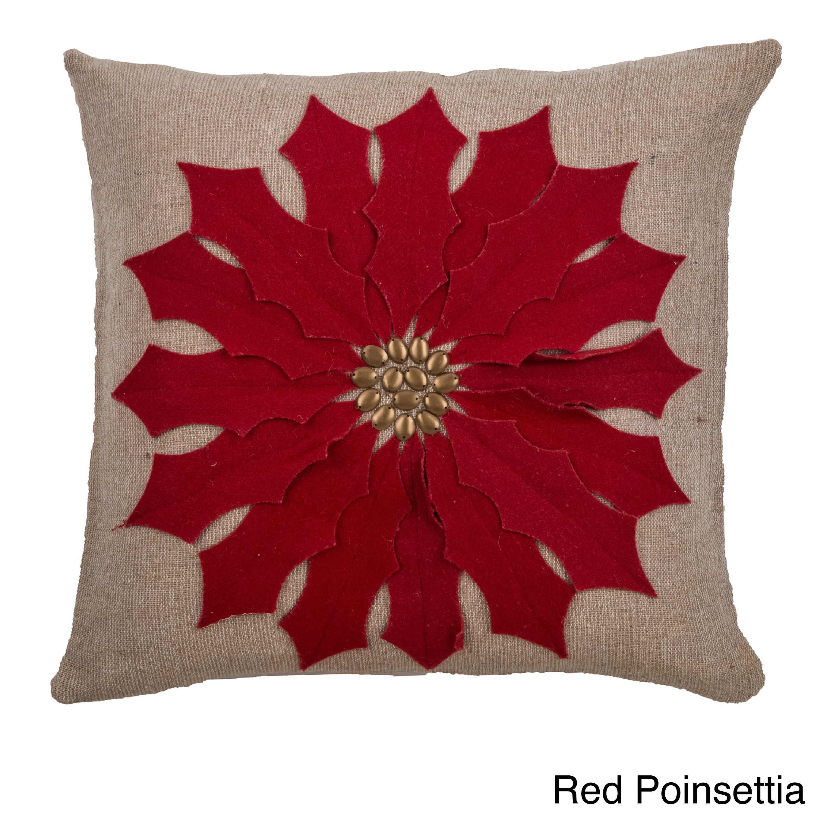 Rizzy Home Decorative Poly Filled Throw Pillow Moose 20"X20" Natural