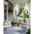 thumbnail image 4 of nqOlkjepod Outdoor Curtains for Patio Waterproof, Tropical Elephant Bird Outdoor Privacy Panels Grommet, Watercolor Summer Palm Leaf Blackout Outside Curtains for Porch/Cabana 54"x84", 2 Panels, 4 of 8