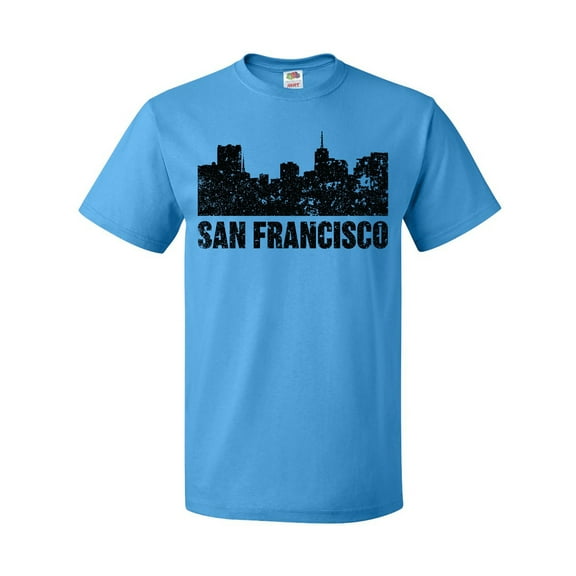 Inktastic San Francisco Skyline with Grunge T-Shirt