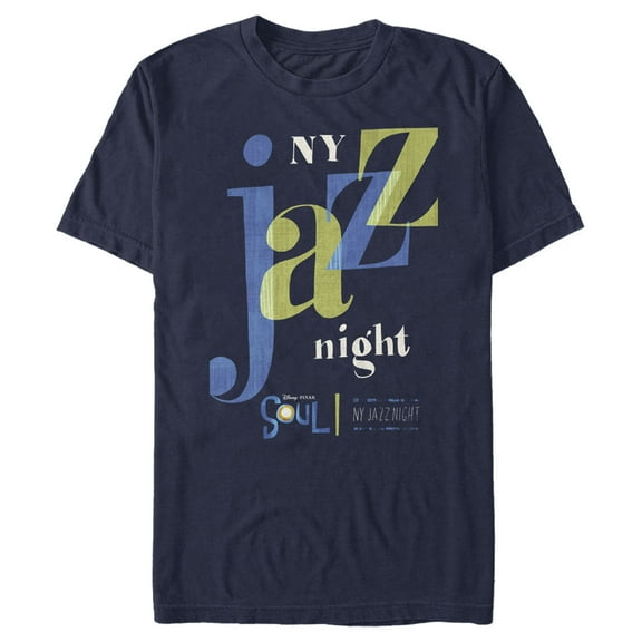 Men's Soul NY Jazz Night Graphic Tee Navy Blue Large
